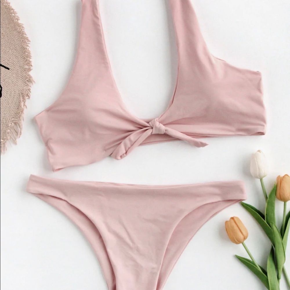Bow tie Scoop Neck Bikini